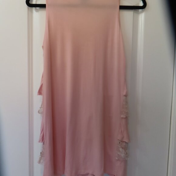 DesignHistory petal pink ruffled sleep tank, size S - Picture 8 of 10